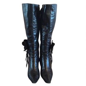 Giuseppe Zanotti Black Leather Boots Size 6